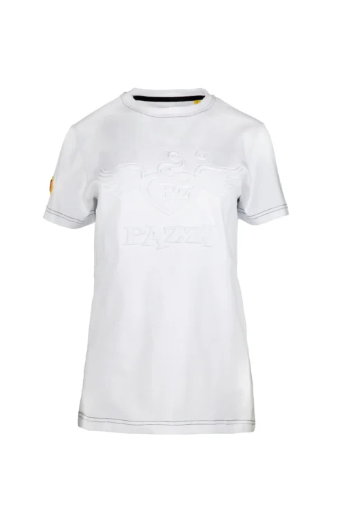 Camisetas logotipo relieve blancas - PzPazzi