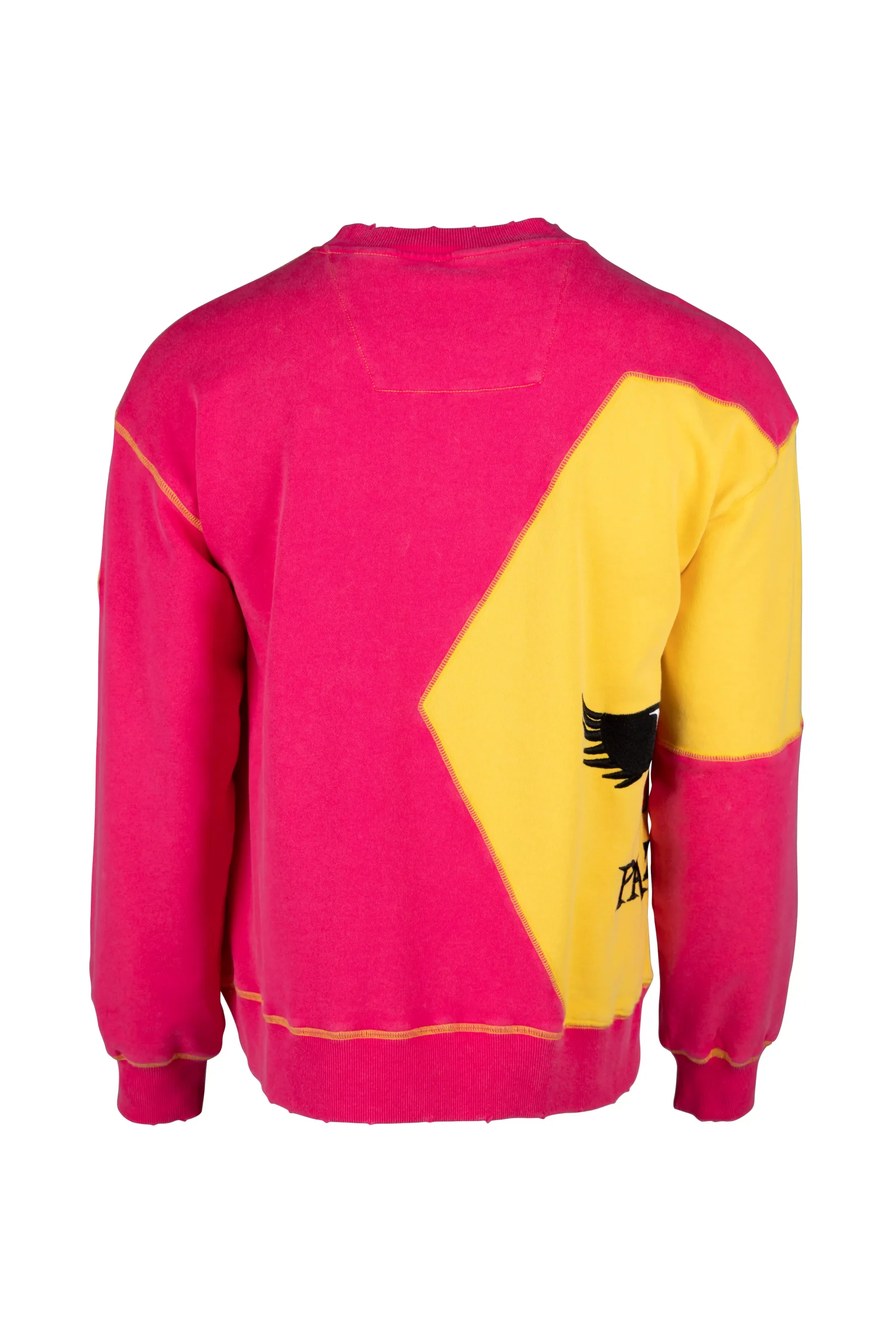 Sudadera vintage fucsia con logotipo hexagonal - Pz Pazzi (2)