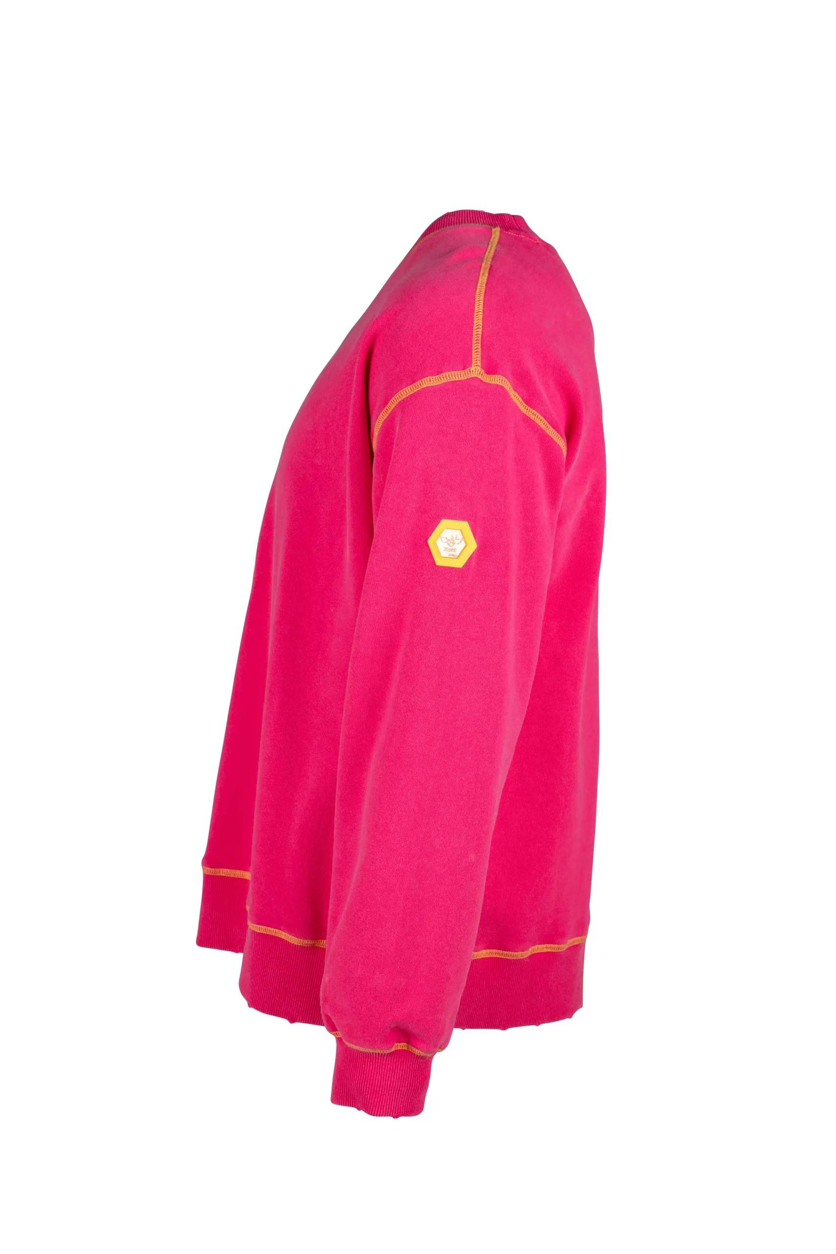 Sudadera vintage fucsia con logotipo hexagonal - Pz Pazzi (5)