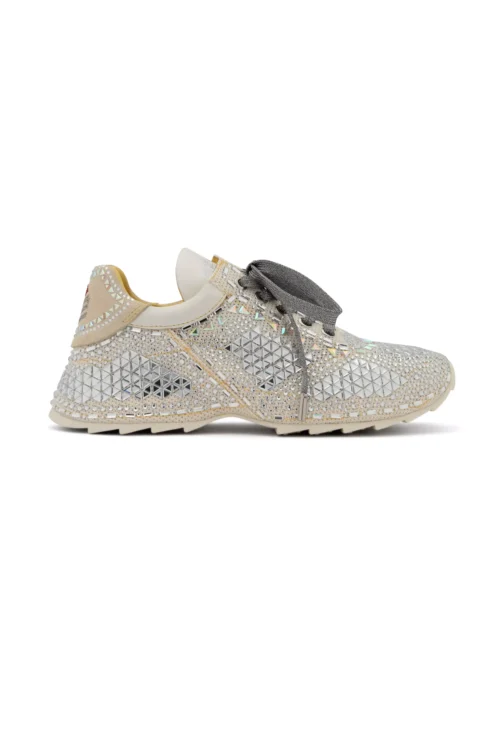 Zapatillas snake calidoscopio blanco perla - PZ PAZZI (4)