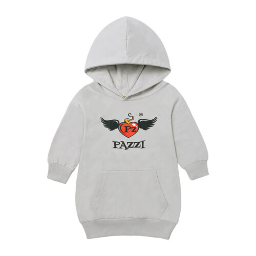 Vestido Sudadera Logo Gris