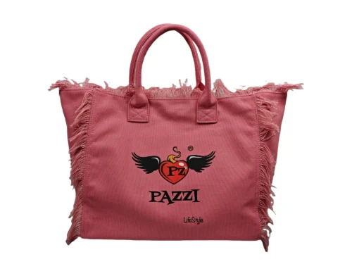 Bolso tote playero fuscia